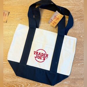 Trader Joe‘s Mini Canvas Tote - Navy Blue